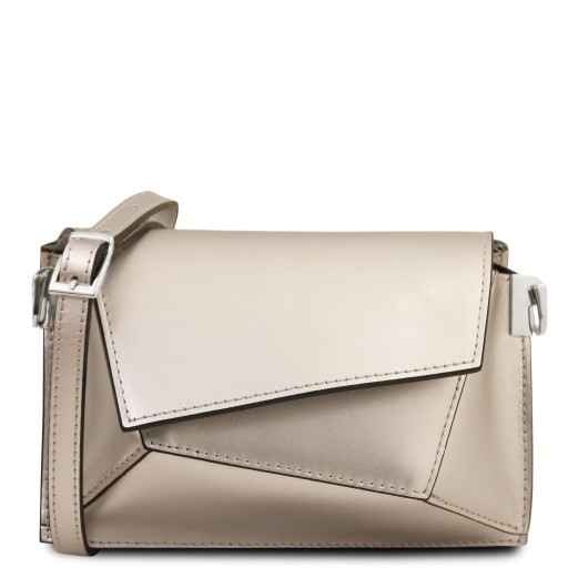 TL Bag Metallic leather shoulder bag