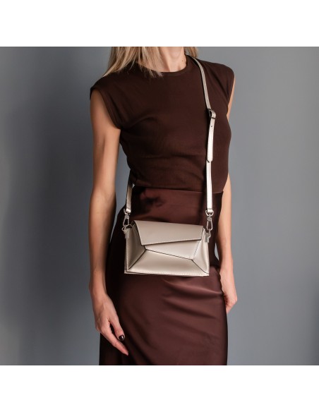 TL Bag Metallic leather shoulder bag