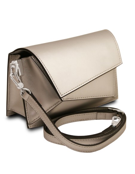 TL Bag Metallic leather shoulder bag
