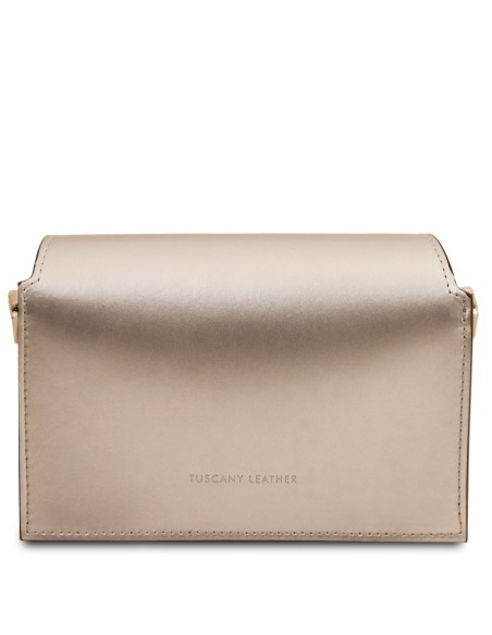 TL Bag Metallic leather shoulder bag