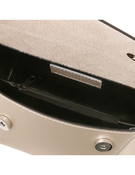 TL Bag Metallic leather shoulder bag