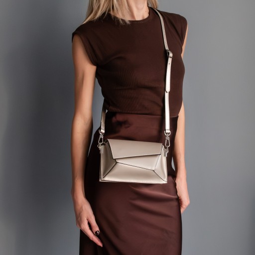 TL Bag Metallic leather shoulder bag