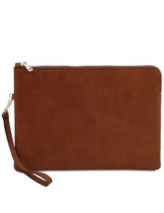 Giulio Maxi leather clutch with handle 2