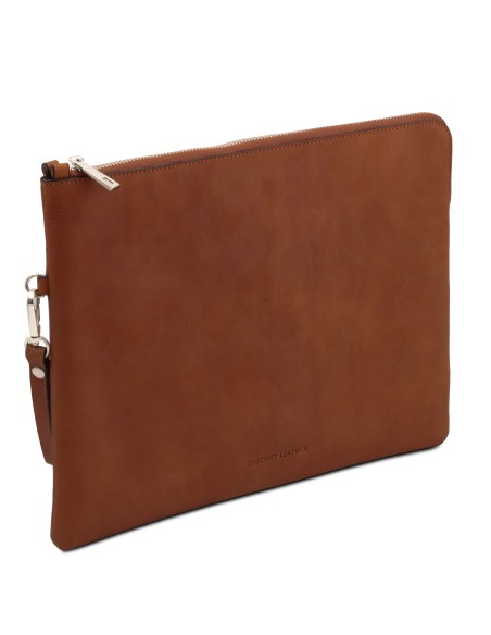 Giulio Maxi Lederclutch mit Henkel