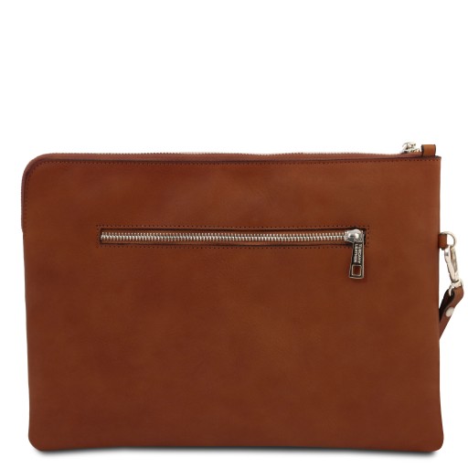 Giulio Maxi Lederclutch mit Henkel