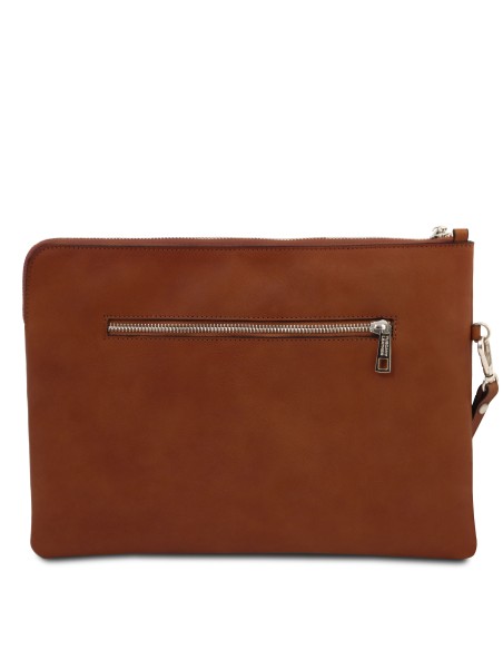 Giulio Maxi Lederclutch mit Henkel