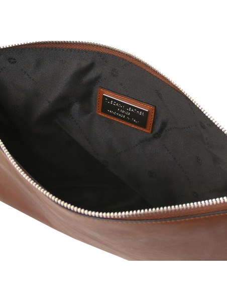 Giulio Maxi Lederclutch mit Henkel