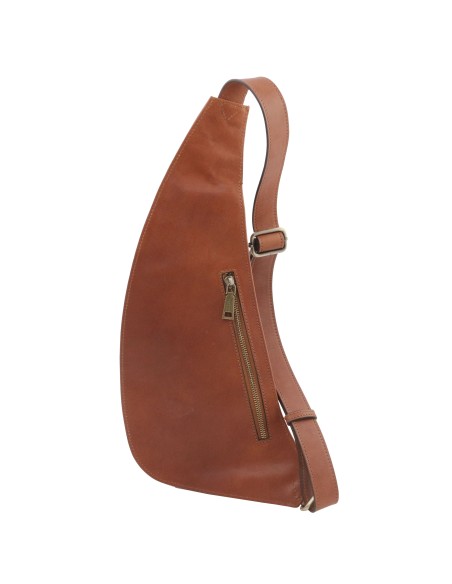 Leather crossover bag