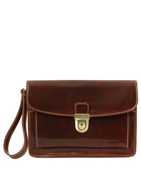 Max Leather handy wrist bag