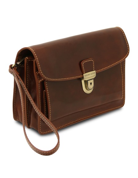 Max Leather handy wrist bag