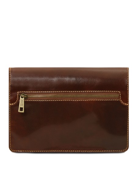 Max Elegante Handgelenktasche Herrentasche aus Leder
