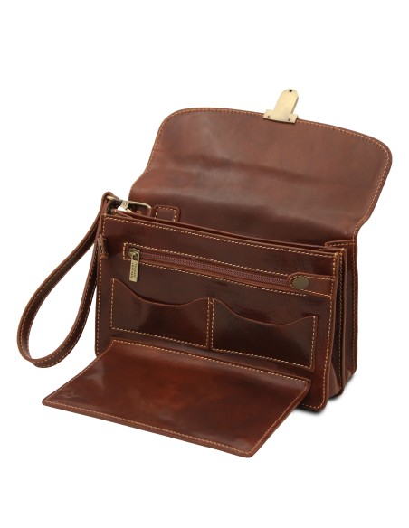 Max Leather handy wrist bag