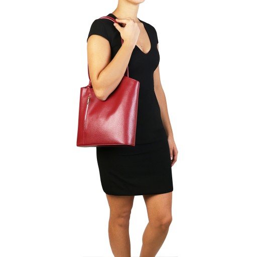 Patty Schultertasche aus Saffiano Leder