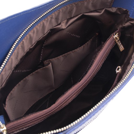 Patty Saffiano leather convertible backpack shoulderbag