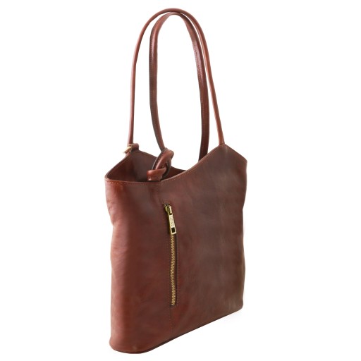 Patty Leather convertible backpack shoulderbag
