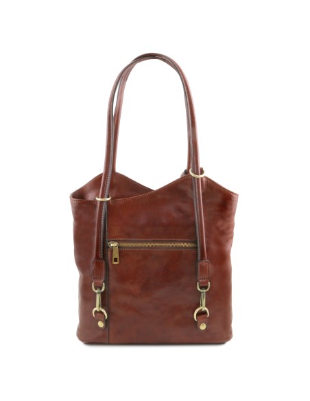 Patty Leather convertible backpack shoulderbag
