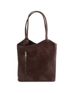 Patty Leather convertible backpack shoulderbag