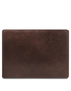 Leather desk pad with inner compartment