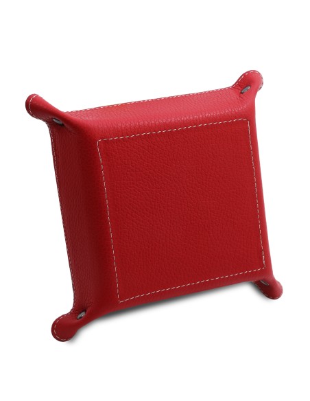 Leather valet tray