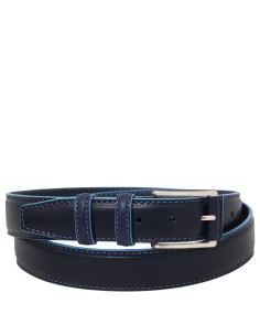 Casual Ledergurtel 35mm mit hellblauen Kanten 95 cm 2