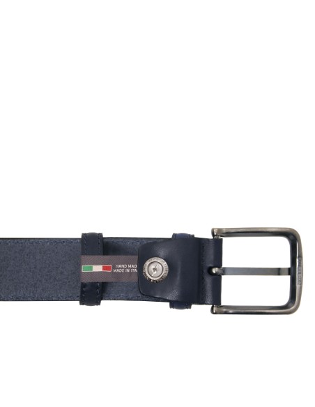 Classic Tuscan padded leather belt 40mm 95 cm