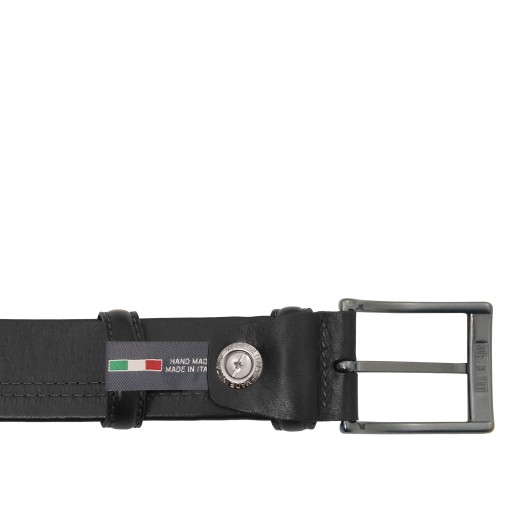 Klassischer 35mm Ledergurtel mit Schlauchverarbeitung 95 cm