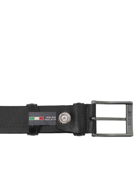 Klassischer 35mm Ledergurtel mit Schlauchverarbeitung 95 cm