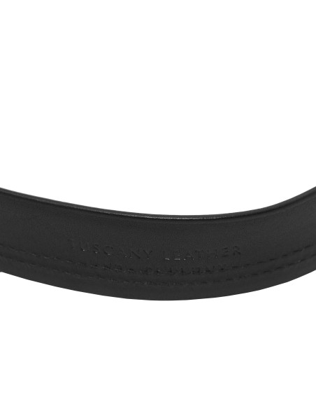 Classic 35mm tubular leather belt 95 cm