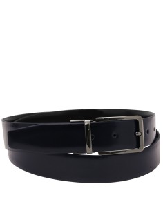 Eleganter wendegurtel 35mm aus geburstetem leder 95 cm 2
