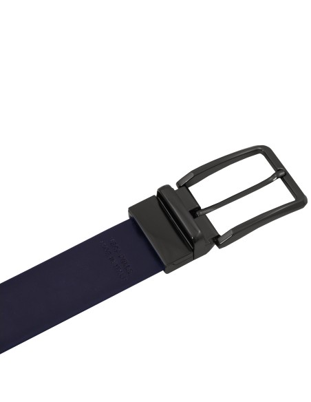 Eleganter wendegurtel 35mm aus geburstetem leder 95 cm