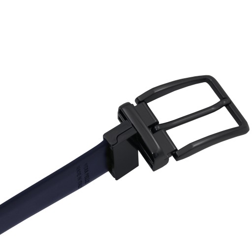 Eleganter wendegurtel 35mm aus geburstetem leder 95 cm