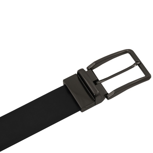 Elegant double sided brushed leather belt 35mm 95 cm