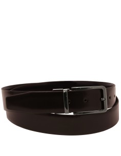 Elegant double sided brushed leather belt 35mm 95 cm