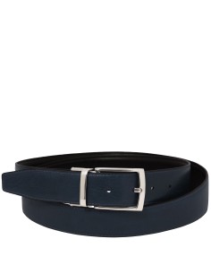 Elegant double sided leather belt 35mm in smooth leather 95 cm 2