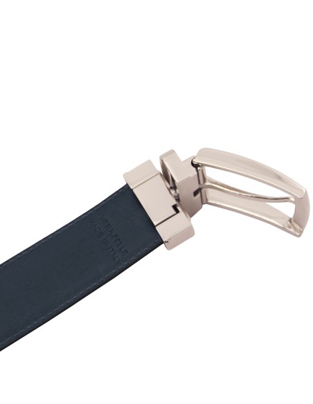 Eleganter wendegurtel 35mm aus glattem leder 95 cm