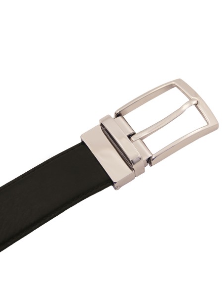Eleganter wendegurtel 35mm aus glattem leder 95 cm