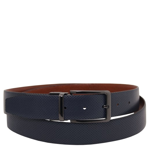 Eleganter wendegurtel 35mm aus glattem leder 95 cm
