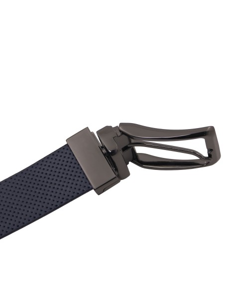 Elegant double sided leather belt 35mm in smooth leather 95 cm