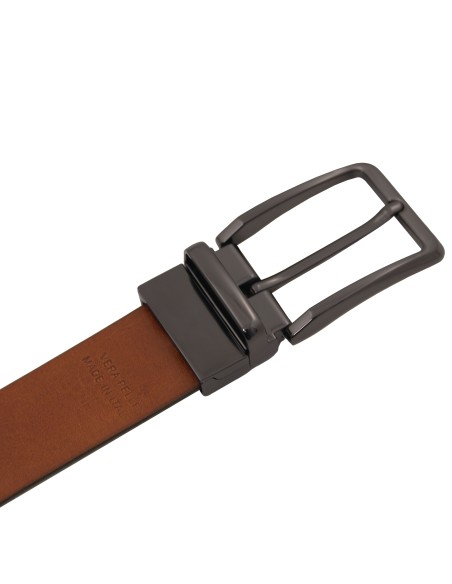 Eleganter wendegurtel 35mm aus glattem leder 95 cm
