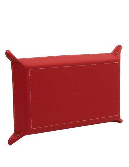 Leather valet tray