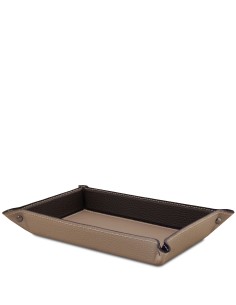 Leather valet tray