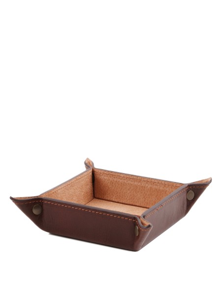Exclusive leather valet tray small size