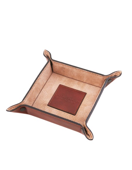 Exclusive leather valet tray small size