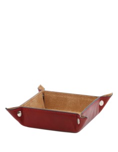 Exclusive leather valet tray small size