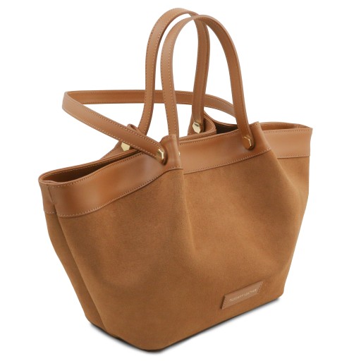 Soleil Shopping Tasche aus Wildleder