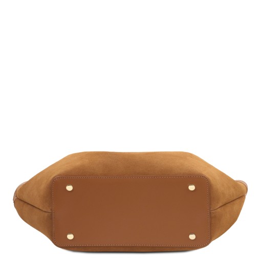 Soleil Shopping Tasche aus Wildleder