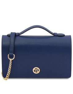 Opera Clutch aus Leder mit Schulterkette 2