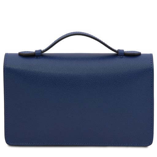 Opera Leather clutch with chain strap