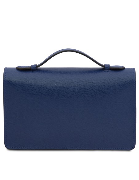 Opera Clutch aus Leder mit Schulterkette