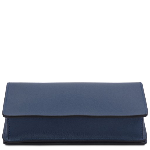 Opera Clutch aus Leder mit Schulterkette